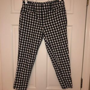 Cropped Check-Pants